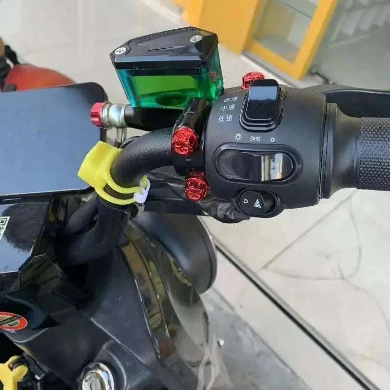 Universal Motorcycle Screw Cover-Red