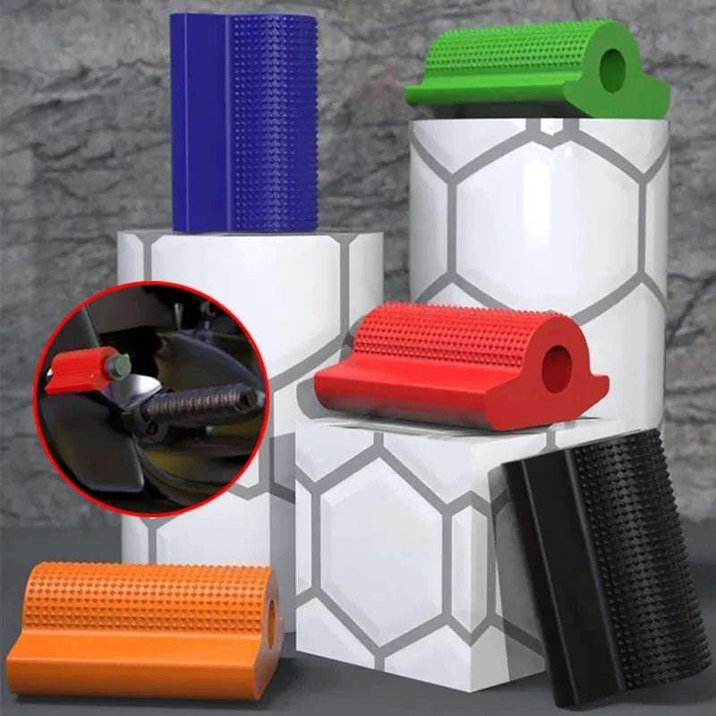 Universal Motorcycle Shift Gear Lever Pedal Rubber Cover-Orange