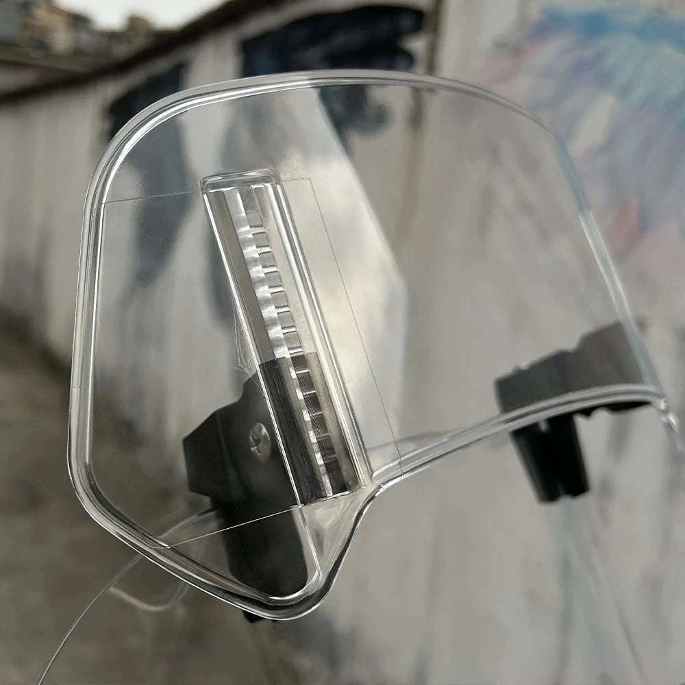 Universal Motorcycle Windshield Extension Adjustable Deflector-V2 Medium Clear