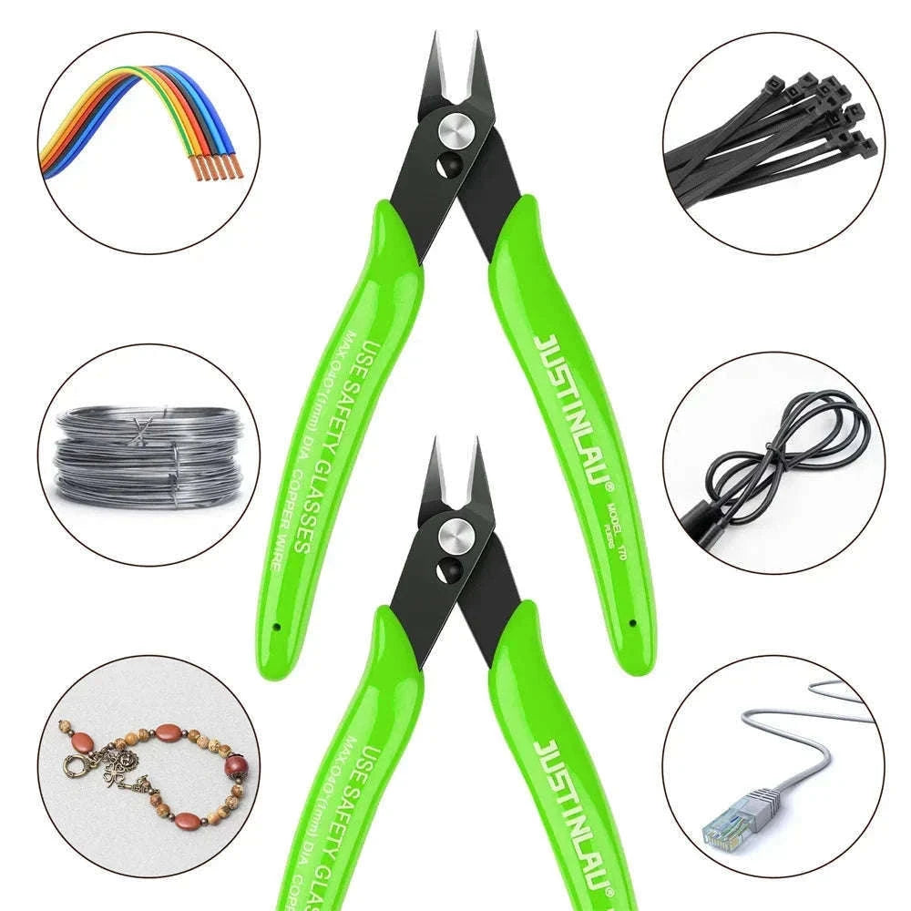 Universal Multi-Function Wire Cable Cutters for Clean Cuts-Blue