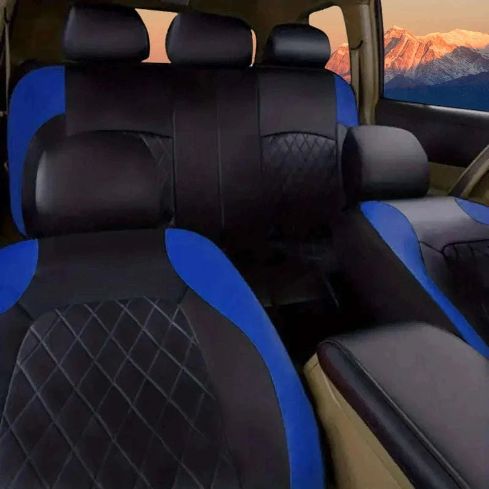 Universal PU Car Seat Covers Set for Everyday Protection-full set / United States