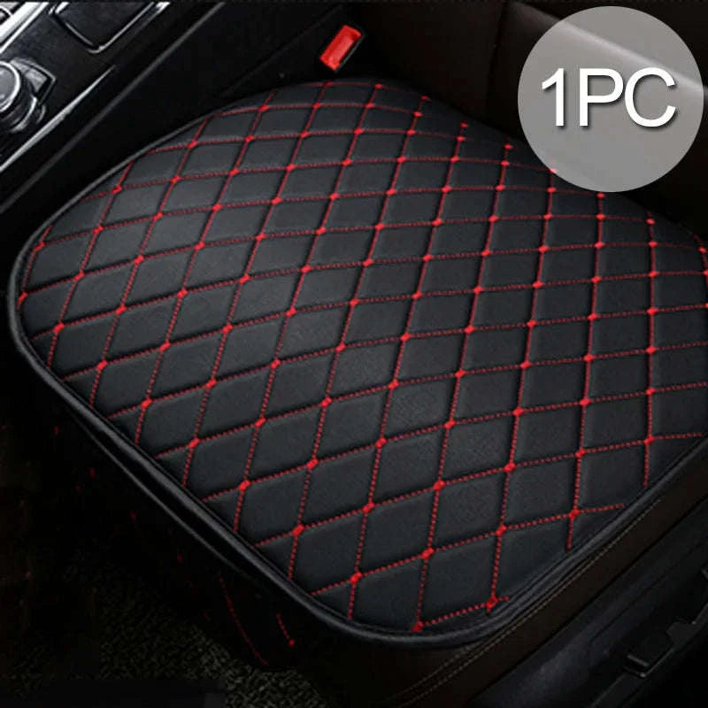 Universal PU Leather Car Seat Cover-1Pc Front Red Line