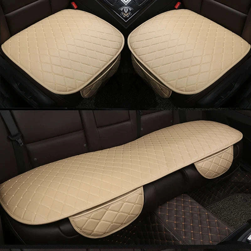 Universal PU Leather Car Seat Cover-1Pc Front Red Line
