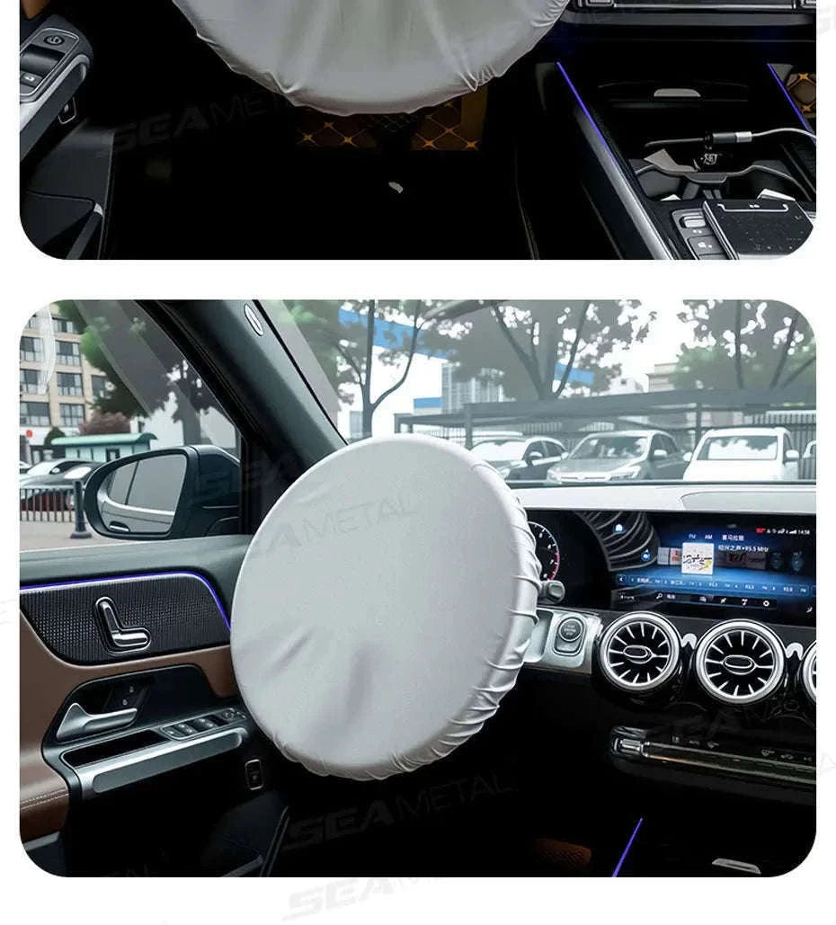 Universal Steering Wheel Sunshade Cover-1pc