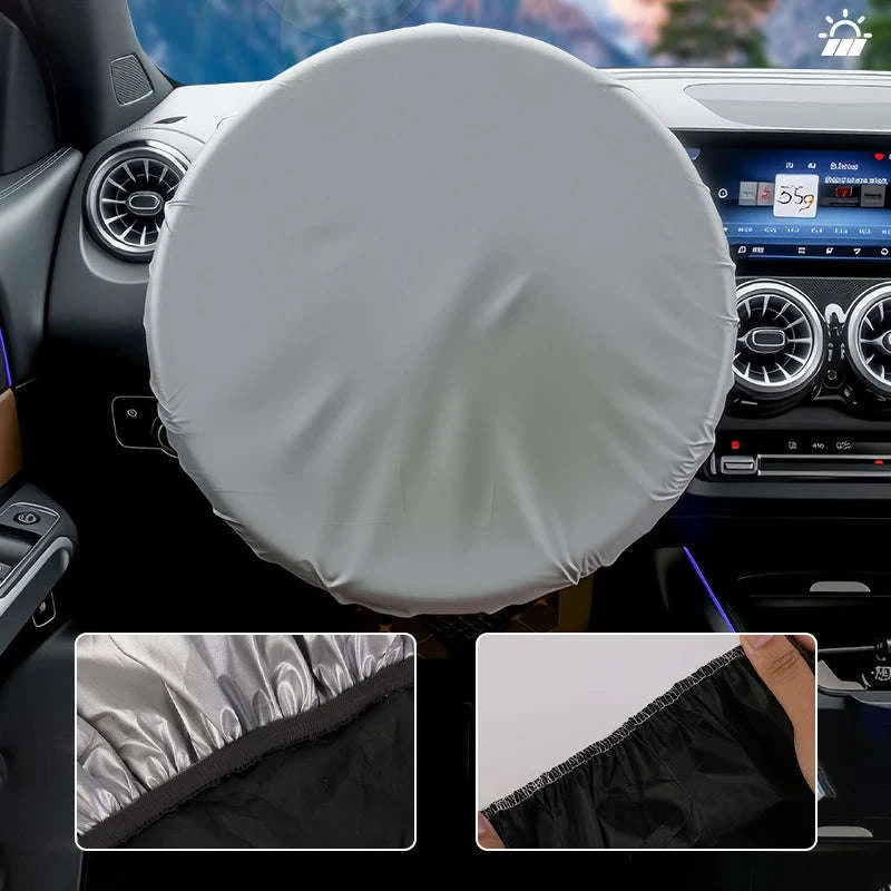 Universal Steering Wheel Sunshade Cover-1pc