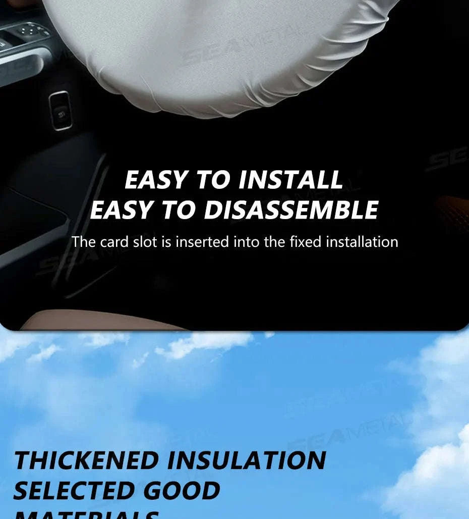 Universal Steering Wheel Sunshade Cover-1pc