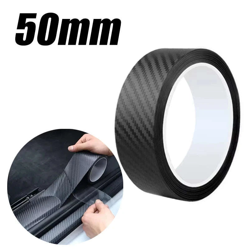 Universal Transparent Car Door Edge Protector Film-Carbon fiber 30mm / 3m