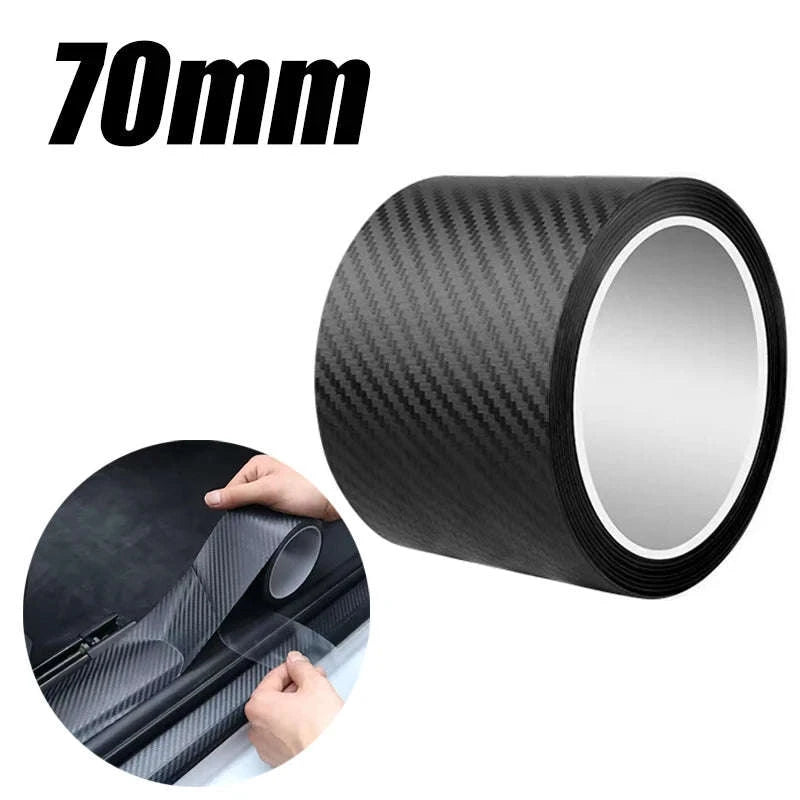 Universal Transparent Car Door Edge Protector Film-Carbon fiber 30mm / 3m