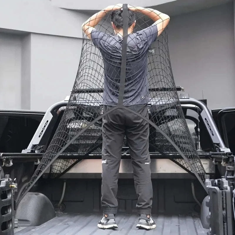 Universal Truck Bed Elastic Cargo Mesh Organizer-80X60cm / Single layer