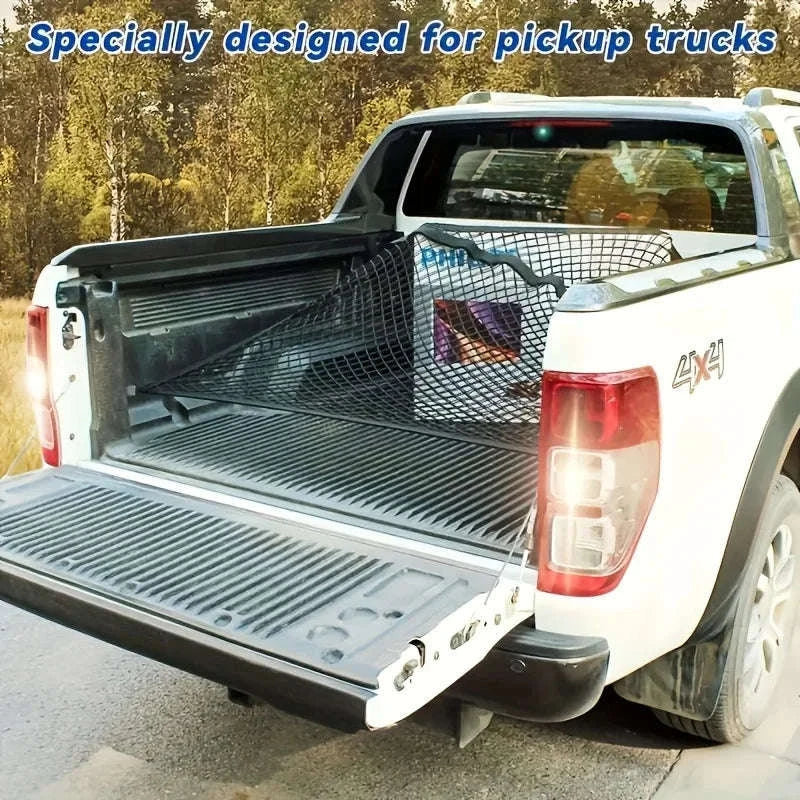 Universal Truck Bed Elastic Cargo Mesh Organizer-80X60cm / Single layer