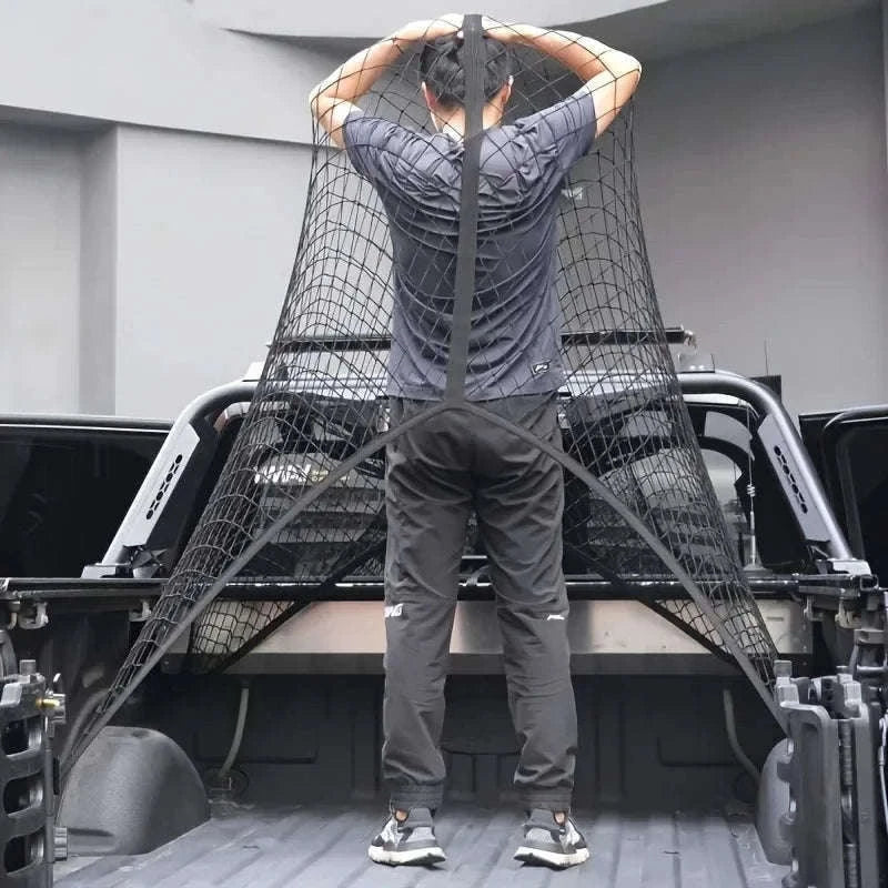 Universal Truck Bed Elastic Cargo Mesh Organizer-80X60cm / Single layer