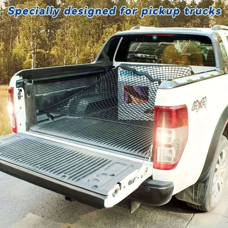 Universal Truck Bed Elastic Cargo Mesh Organizer-80X60cm / Single layer