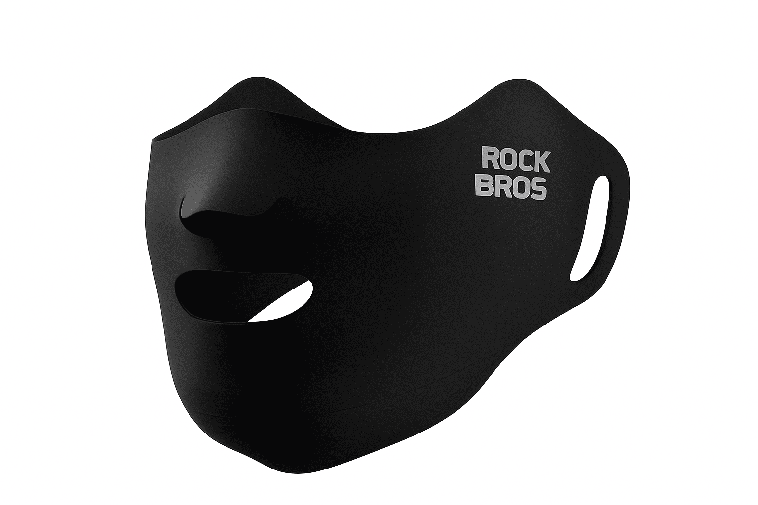 UPF50+ Ice Silk Cycling Face Mask for Sun Protection-1pcs KZ018-bk