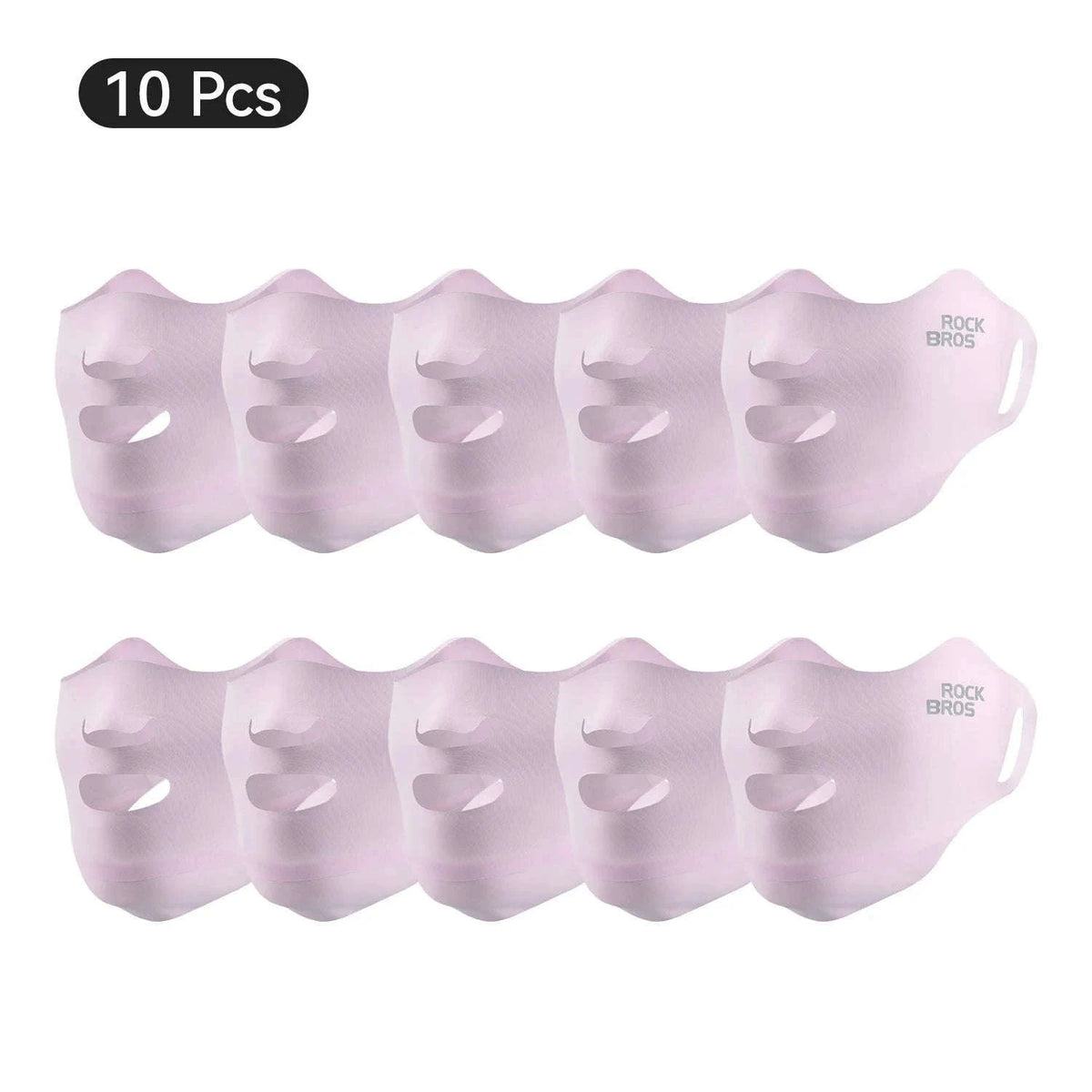 UPF50+ Ice Silk Cycling Face Mask for Sun Protection-1pcs KZ018-bk