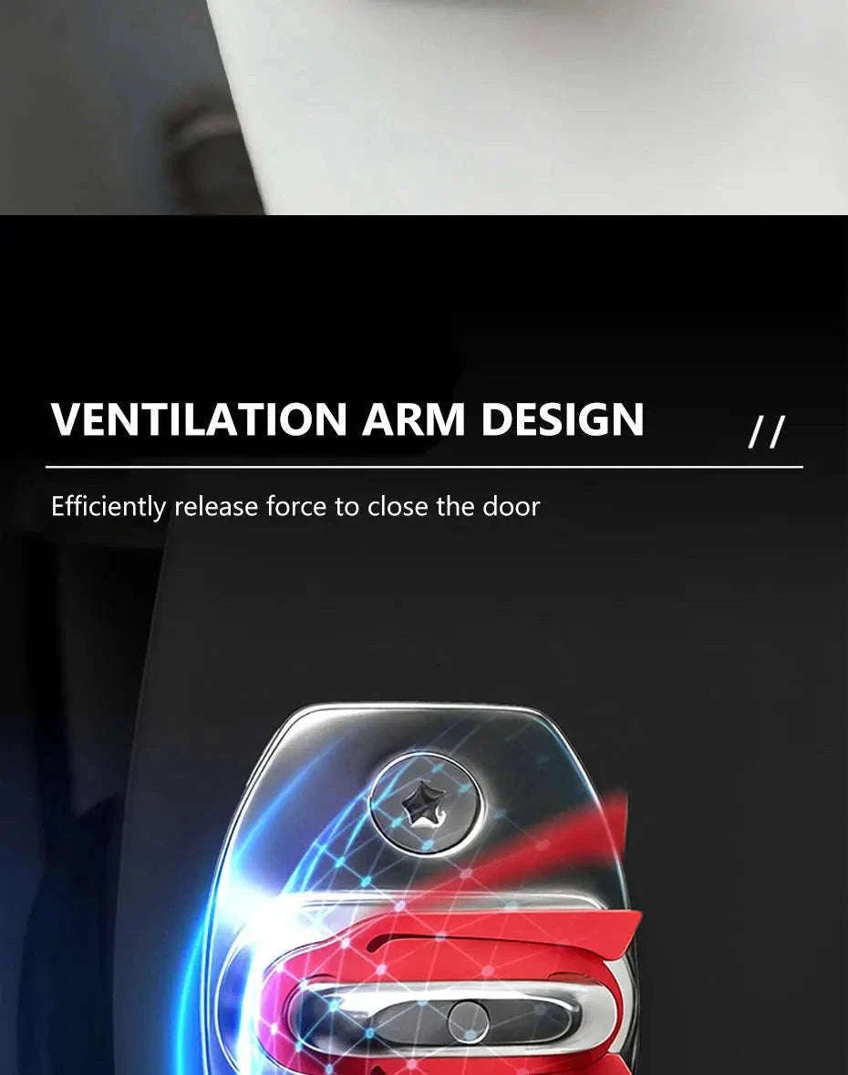 Upgraded Car Door Buckle Cushion Silicone Shock Absorbing Pad-Upgraded Red 4pcs