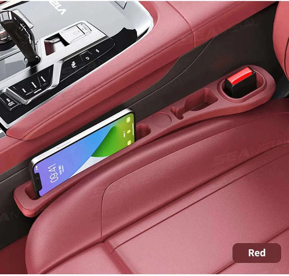 Upgraded Car Seat Gap Filler 2 Pcs Center Console Side Crevice Filler Strip-Brown 2pcs