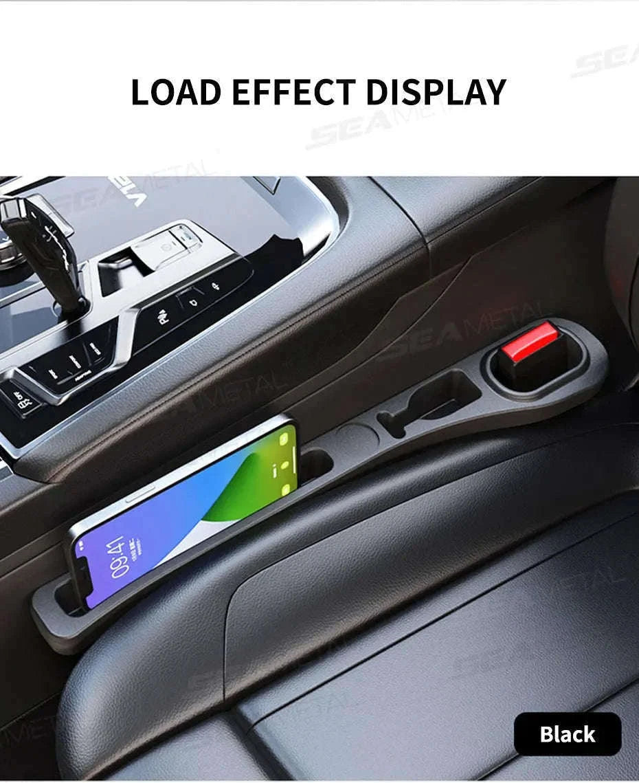 Upgraded Car Seat Gap Filler 2 Pcs Center Console Side Crevice Filler Strip-Brown 2pcs