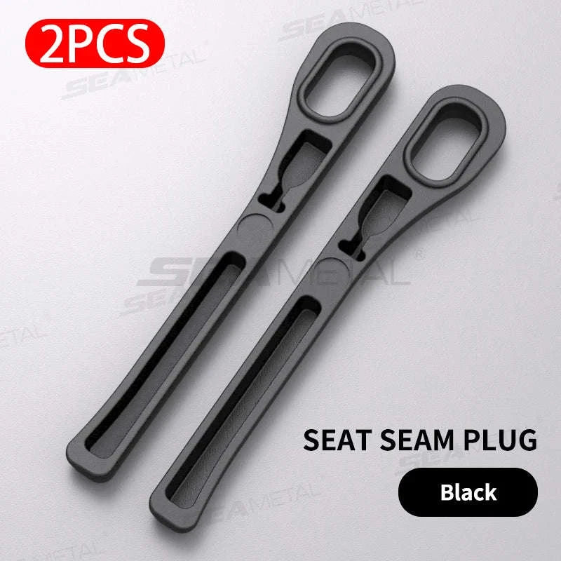 Upgraded Car Seat Gap Filler 2 Pcs Center Console Side Crevice Filler Strip-Brown 2pcs