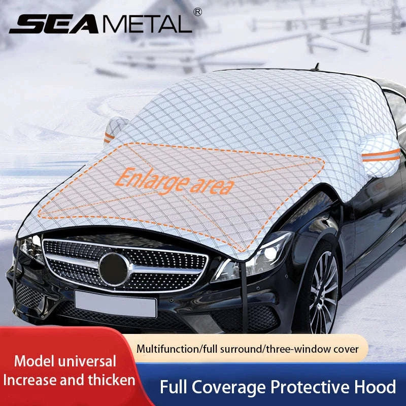 Upgraded Car Window Snow Cover with Hood Cover-Upgraded version