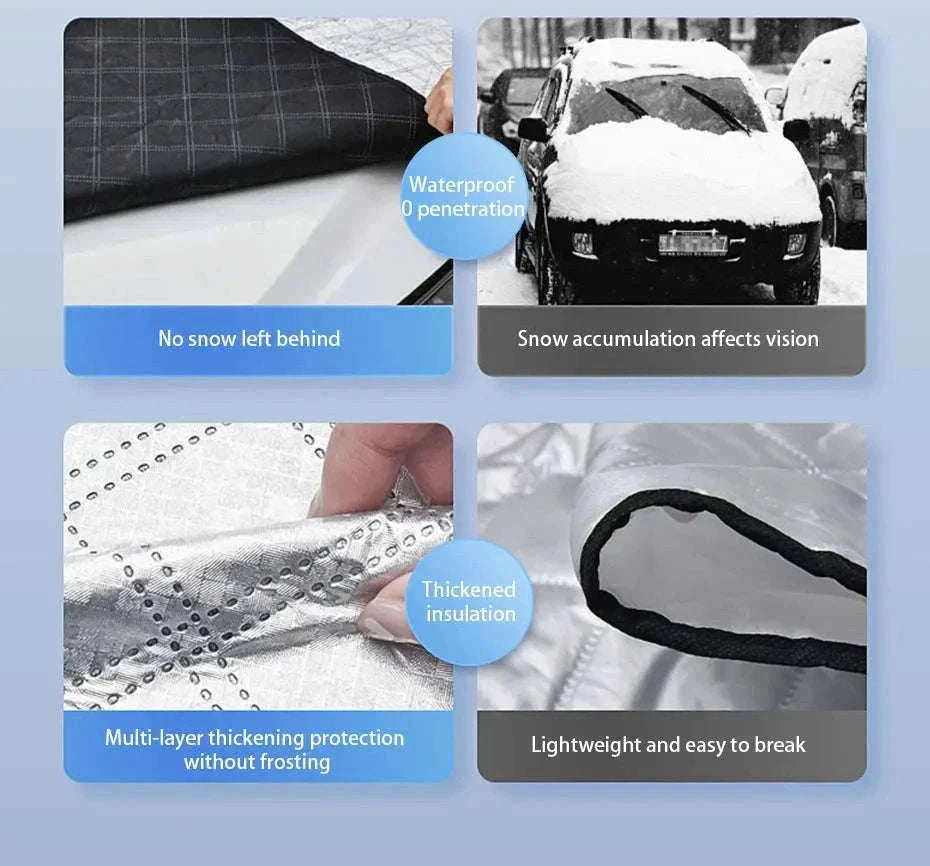Upgraded Car Window Snow Cover with Hood Cover-Upgraded version