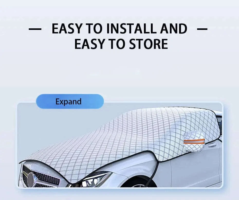 Upgraded Car Window Snow Cover with Hood Cover-Upgraded version