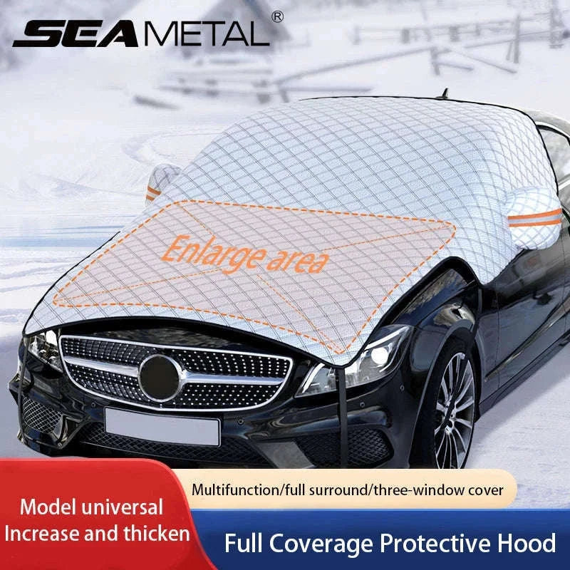 Upgraded Car Window Snow Cover with Hood Cover-Upgraded version