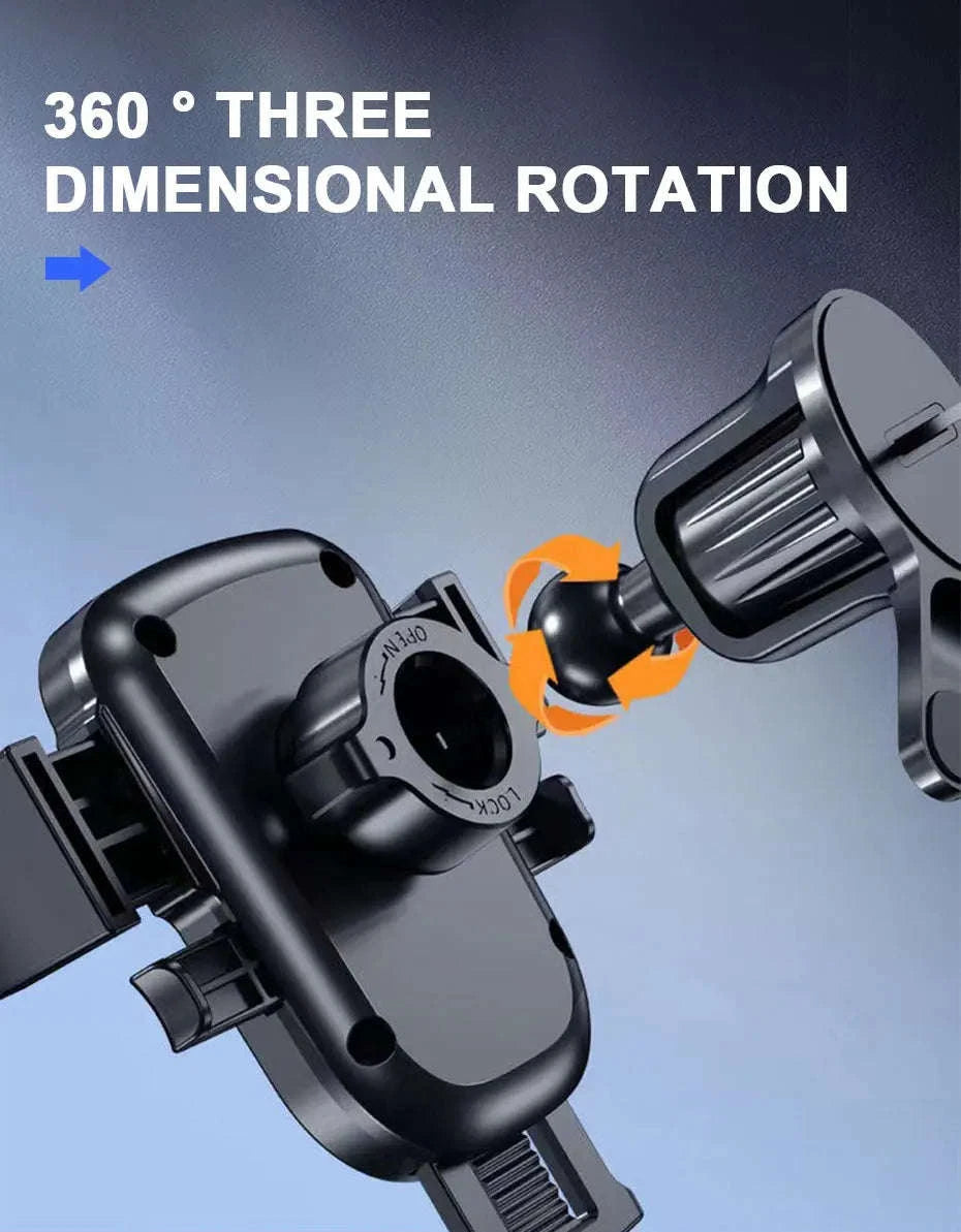 Upgraded Hook Car Phone Holder Air Vent Mount 360-Degree Rotation-Phone Holder