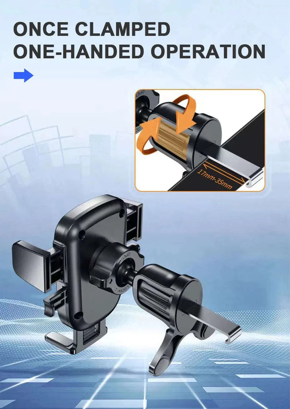 Upgraded Hook Car Phone Holder Air Vent Mount 360-Degree Rotation-Phone Holder