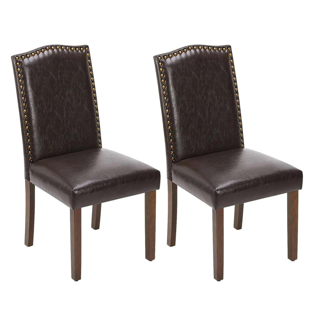 Upholstered Dining Chairs Set of 2 with Padded Backrest Cushion-LIGHT GRAY / United States