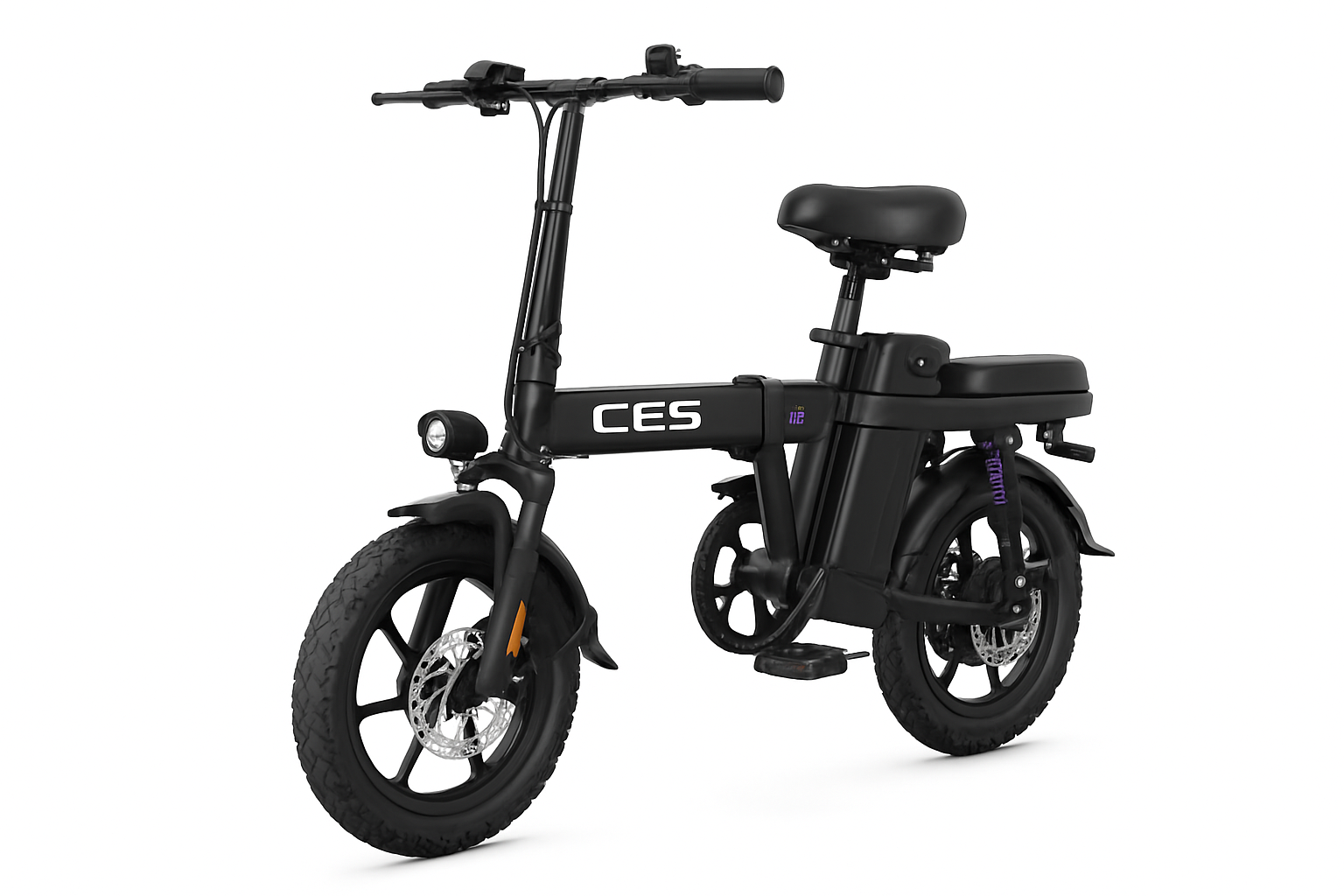Folding Electric Bike 500W 48V 15Ah Removable Battery 14 Inch
