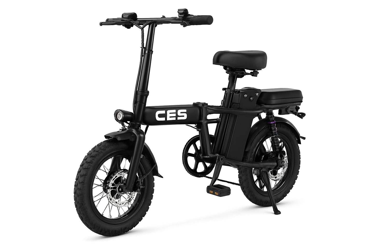 Folding Electric Bike 500W 48V 15Ah Removable Battery 14 Inch