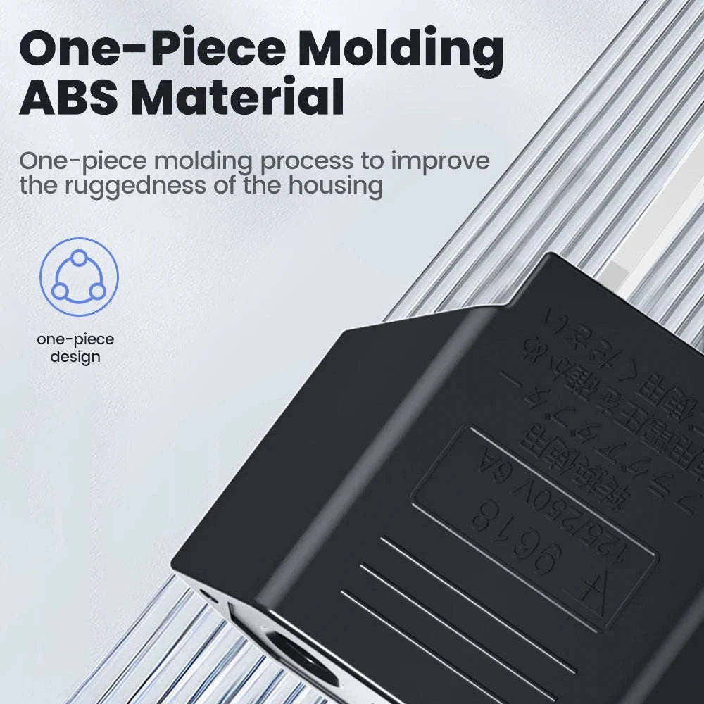 US to EU Travel Adapter-2PCS Black