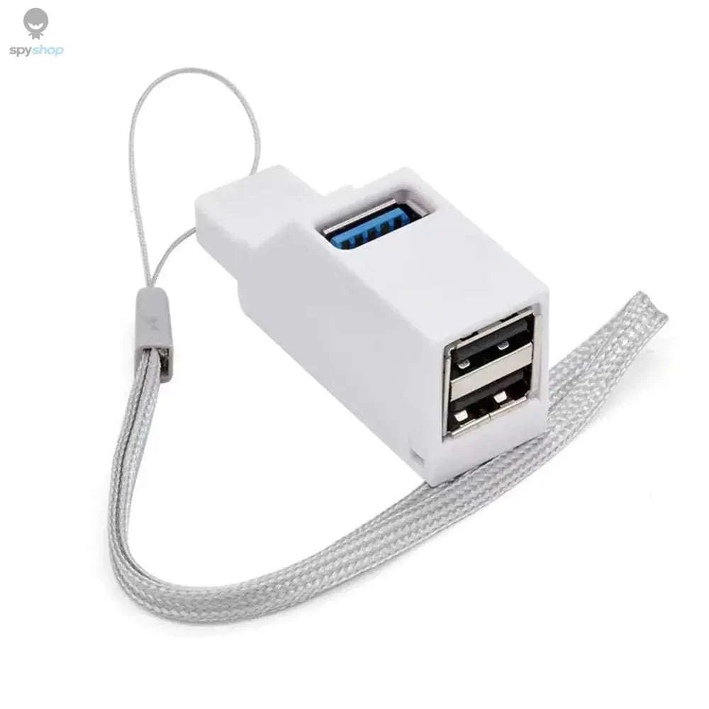 USB 3.0 Hub Adapter Extender – 3 Port Splitter-Black USB 2.0