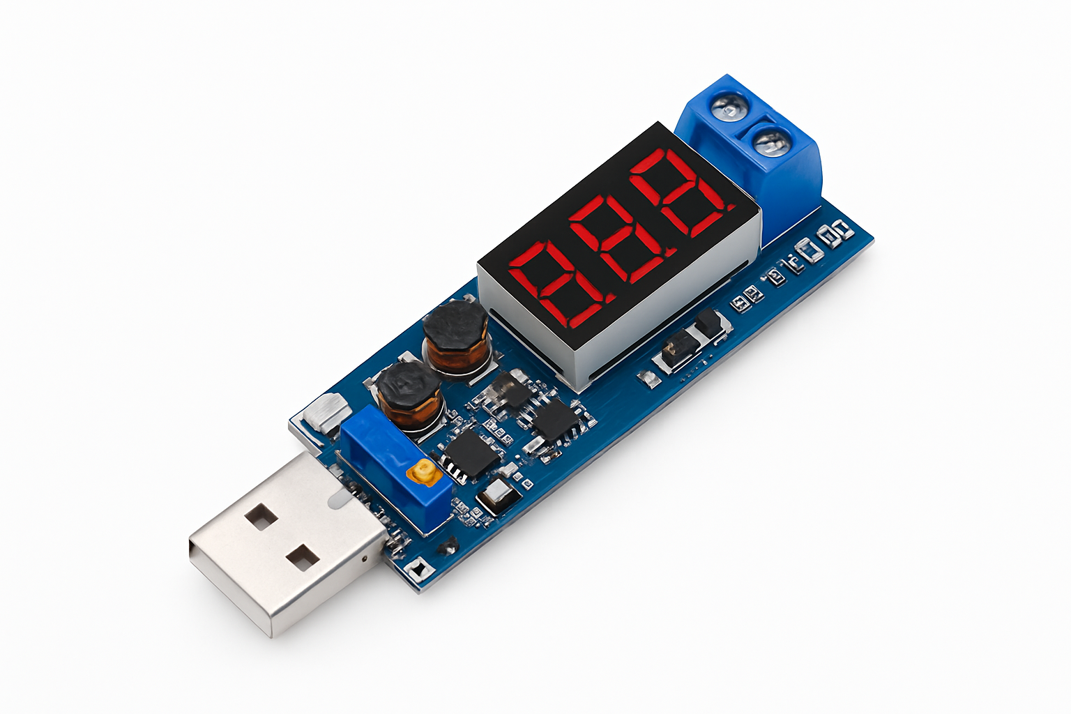 DC-DC Boost-Buck-Stromversorgungsmodul mit digitaler Anzeige