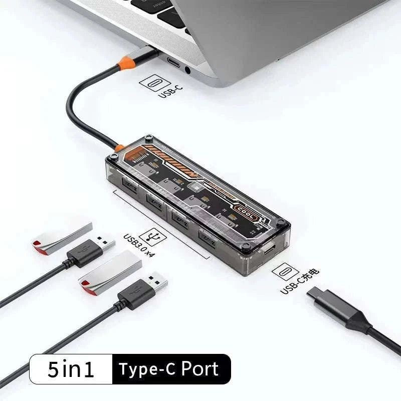 USB C Hub Adapter with 4K HDMI, DP, VGA, Ethernet-10 in 1 updated