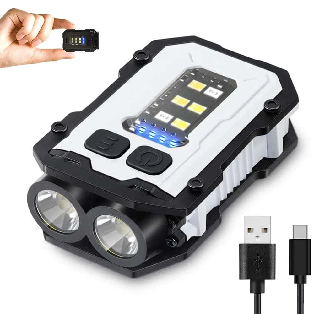 USB C Rechargeable Mini Keychain Flashlight-Black