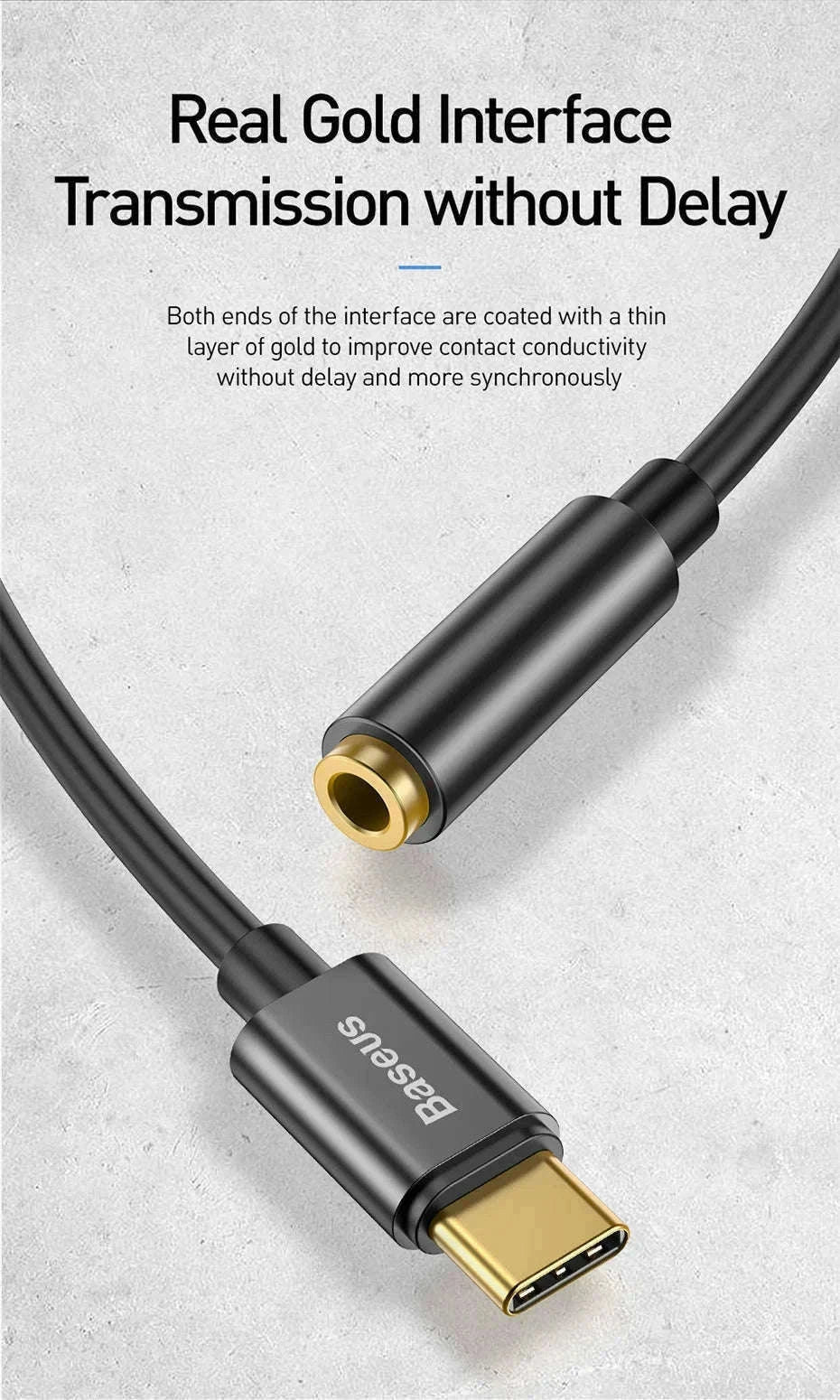 USB-C to 3.5mm Earphone Jack Adapter-Black