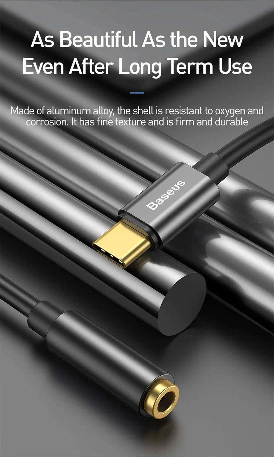 USB-C to 3.5mm Earphone Jack Adapter-Black