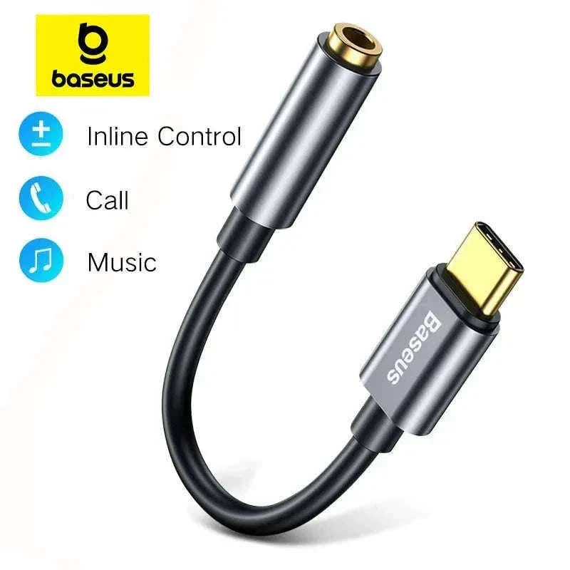 USB-C to 3.5mm Earphone Jack Adapter-Black