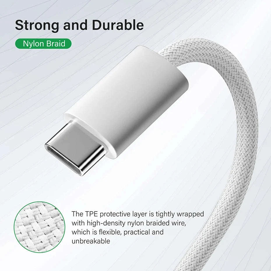 USB-C to Magnetic Charger Cable for Compatible Laptops-WHITE / 2m