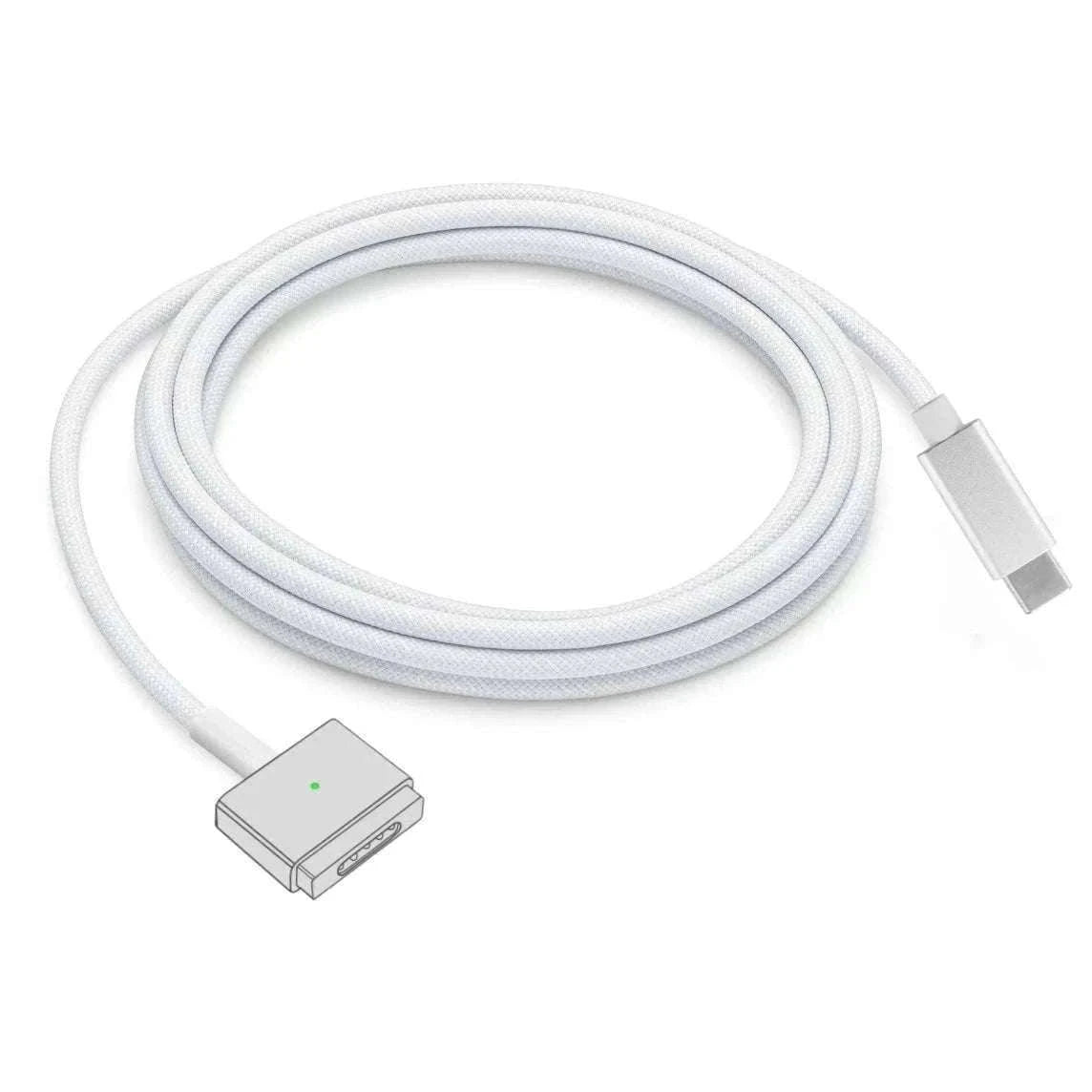 USB-C to MagSafe Cable for MacBook Air/Pro 45W 60W 85W-Mag1 L-Braided Cable / 1.8m