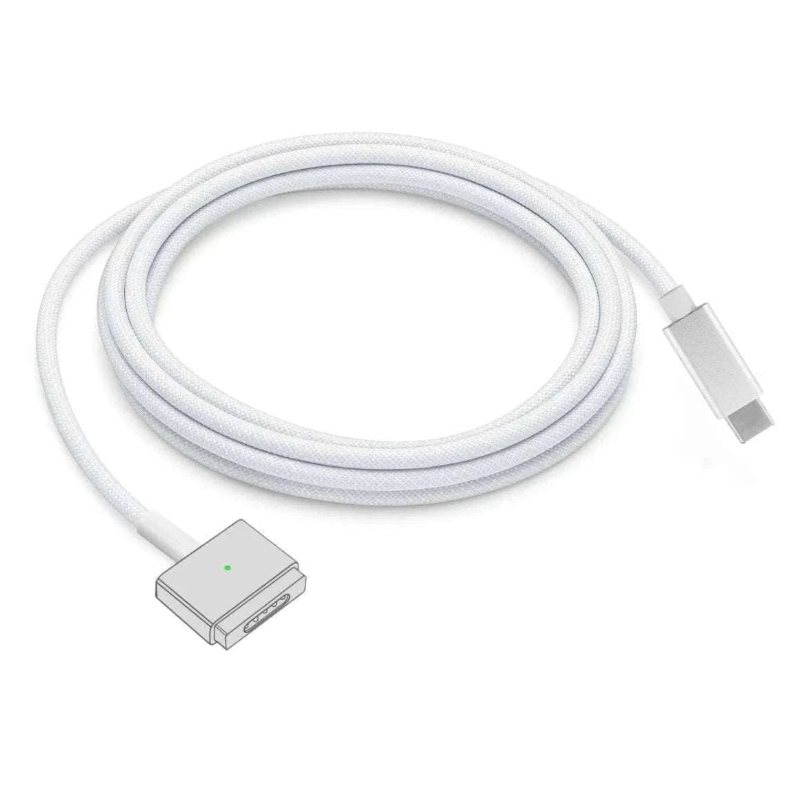 USB-C to MagSafe Cable for MacBook Air/Pro 45W 60W 85W-Mag1 L-Braided Cable / 1.8m