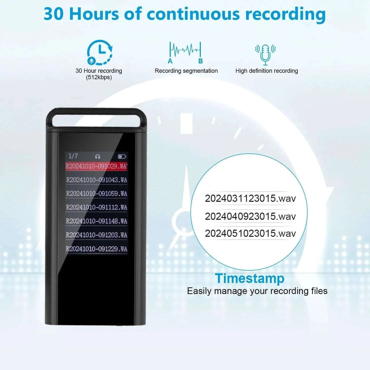 USB C Voice Activated Digital Voice Recorder Pen-China Mainland / 64 GB