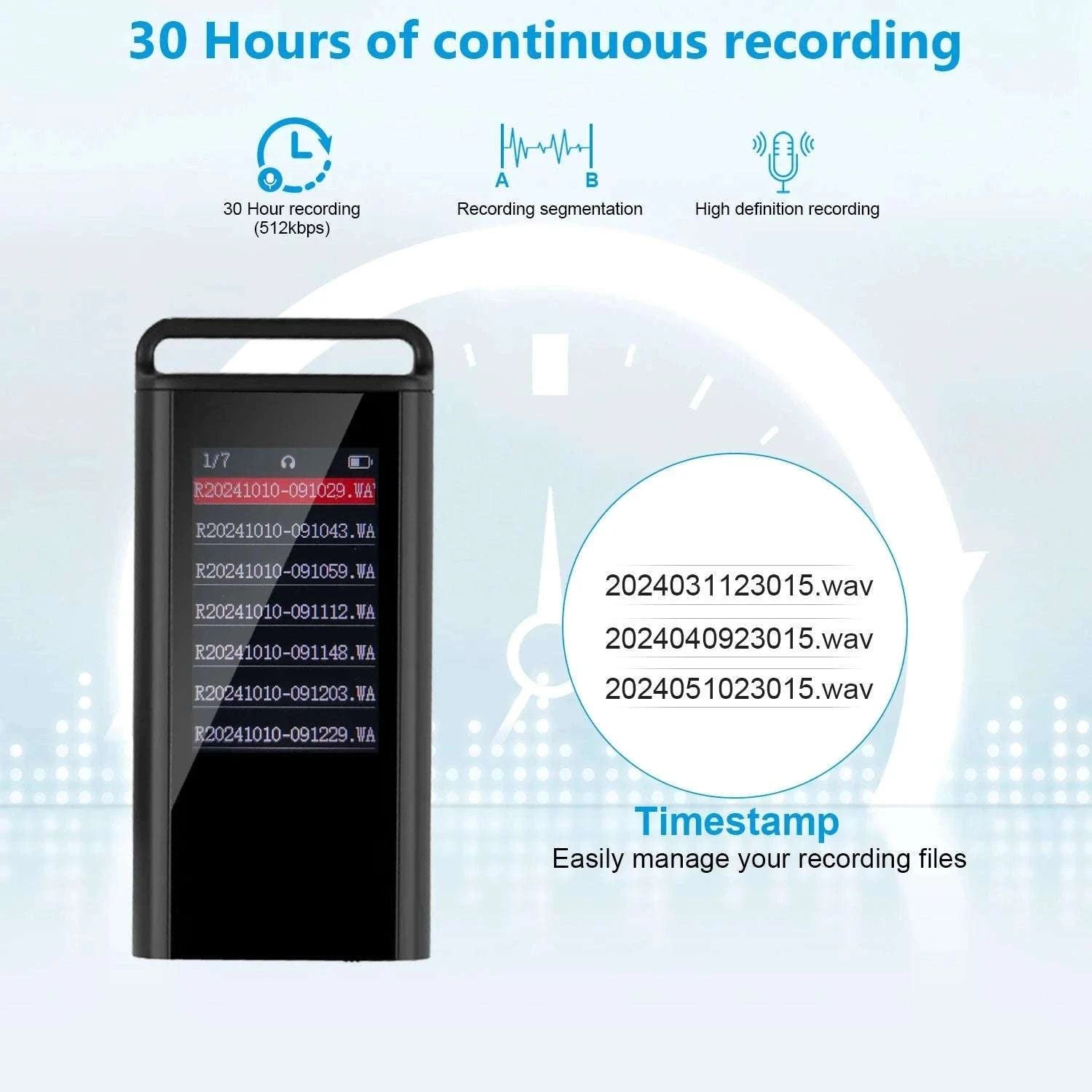 USB C Voice Activated Digital Voice Recorder Pen-China Mainland / 64 GB