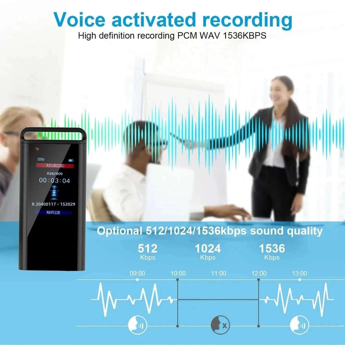 USB C Voice Activated Digital Voice Recorder Pen-China Mainland / 64 GB