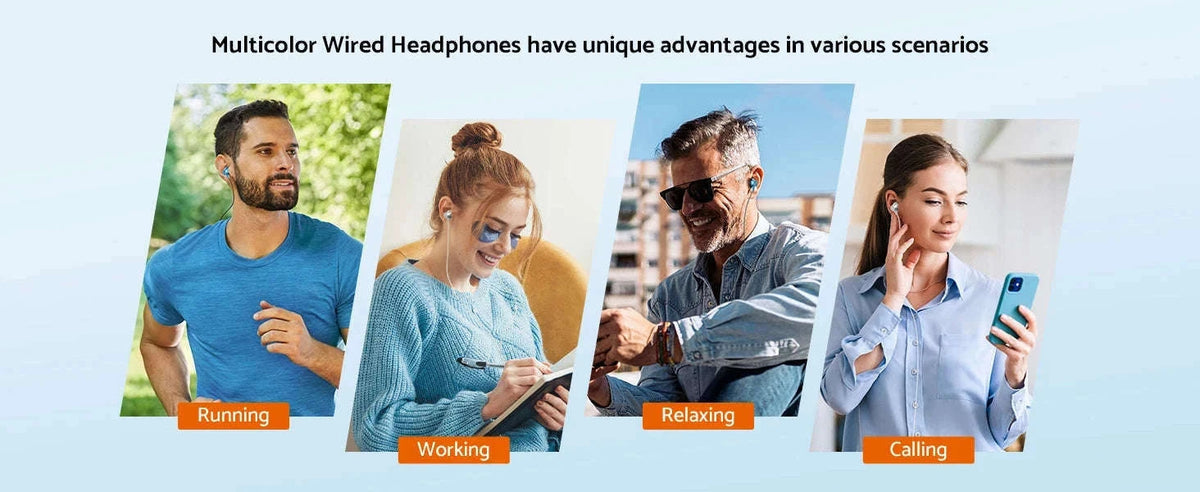 USB-C Wired Earphones for Samsung & Android with Mic-Black 3.5mm