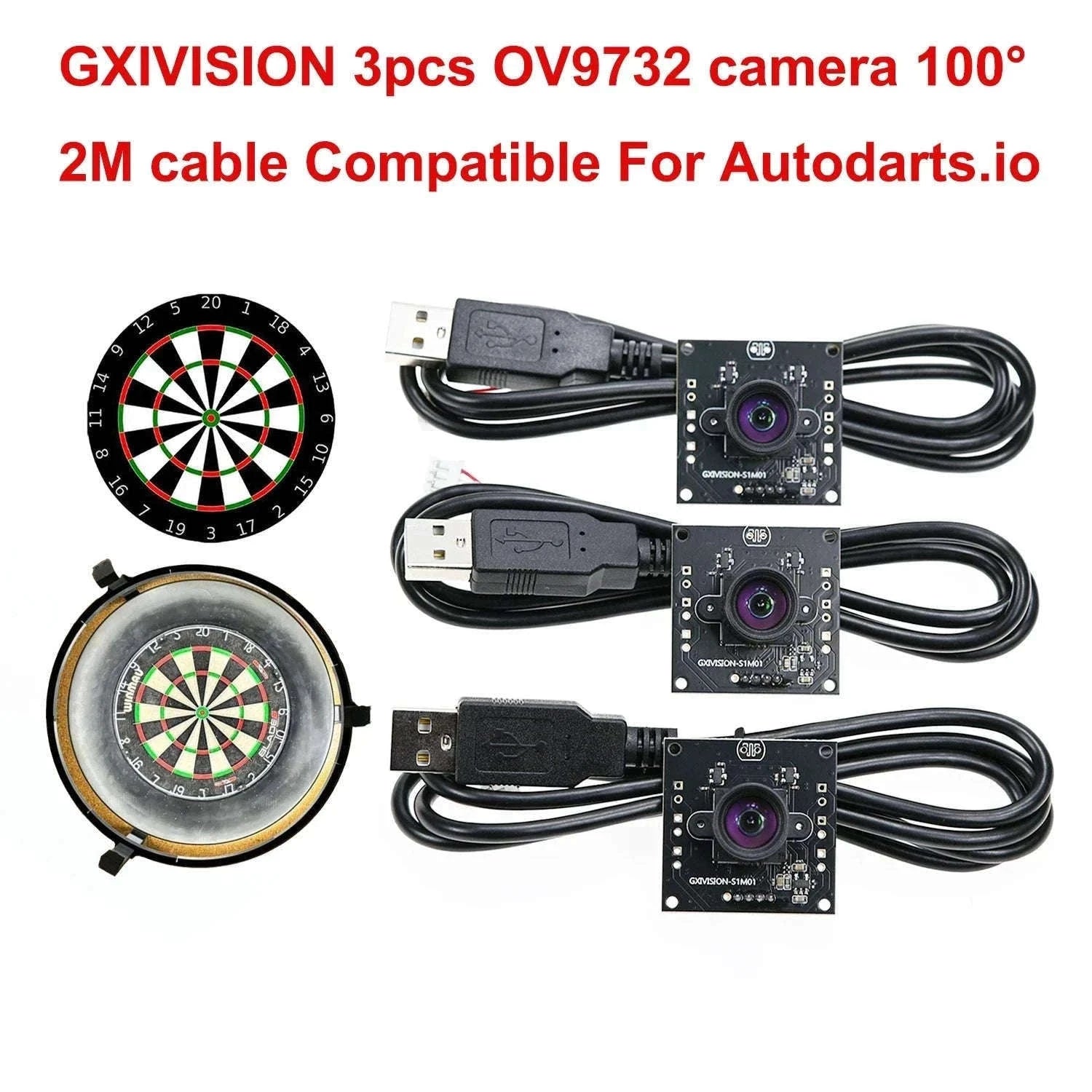 USB Camera Module for Autodarts Scoring System 30FPS Wide Angle-OV2710 / China Mainland