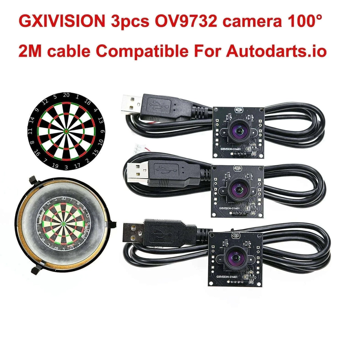 USB Camera Module for Autodarts Scoring System 30FPS Wide Angle-OV2710 / China Mainland