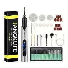 USB Cordless Rotary Tool Kit for Precision DIY and Crafting-30pcs