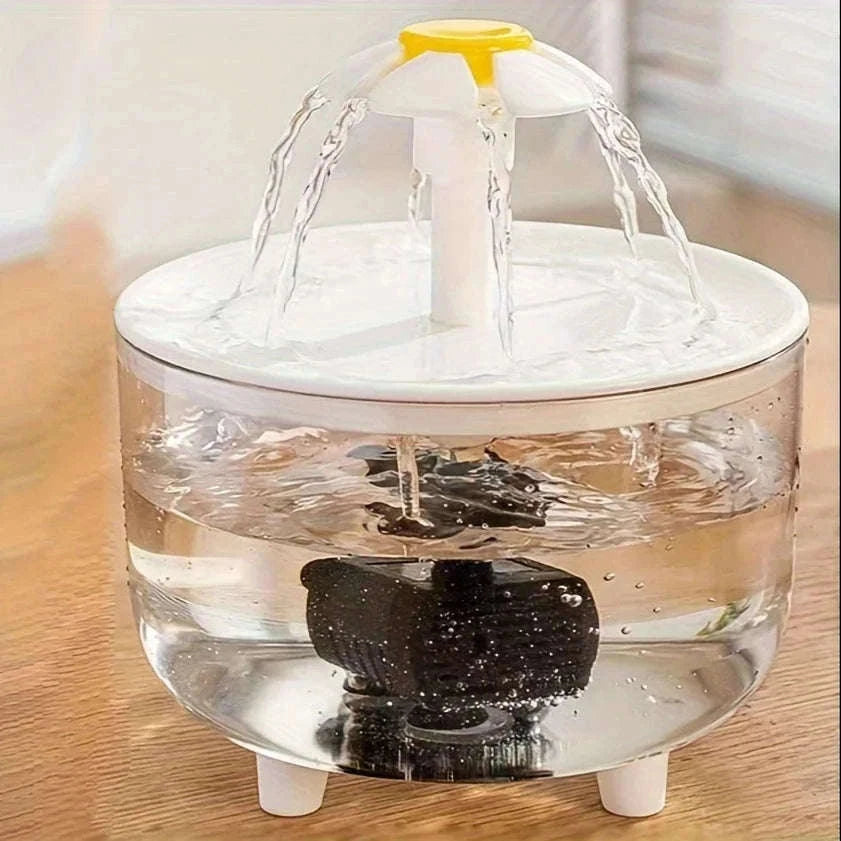 USB Electric Pet Water Fountain 1L Automatic Cat Dispenser-2 / USB Plug  DC5V / 1L